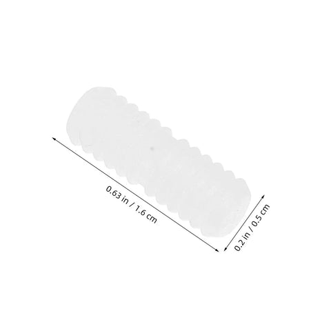 Rock Solid Hidden Fasteners For Furniture Assembly 100 Piece Nylon Cabinet Connectors With Adjustable Nut Design, 0.63 in clip.
