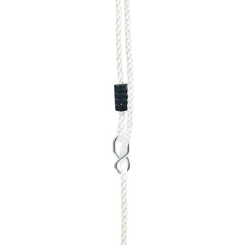 Backyard Zip Line Kit For Kids And Adults 160ft Cable With Adjustable Tension Rust Proof component with metal connector.