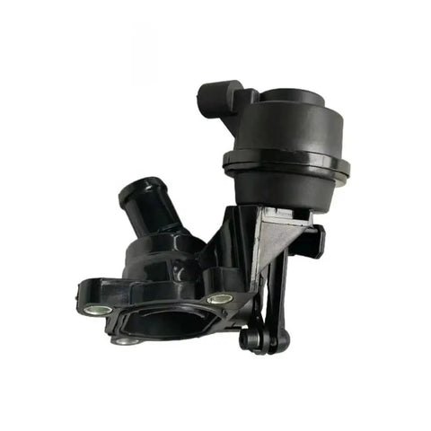 Heavy Duty Engine Coolant Regulator And Oil Filter Swap For Audi Q5 059121737AM side view of assembly for cooling system upgrade.