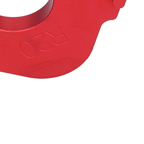 Built Like A Boss Two Piece Jig Router Template Set Engineered For Smooth Woodworking Arcs Featuring R20 aluminum radius guide in red.