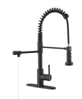 Drinking Water Faucet With Pull Down Kitchen Filtration Spout For Independent RO System Connection, Matte Black Stainless Steel Bar And Home Sink Faucet, 2 In 1 Design For Drinking And Filtration showing sleek modern design.