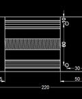 Technical drawing of High Precision Linear Rail Stage With 100mm 200mm 300mm Travel Square Rails Mini Slide Table And NEMA 23 Stepper Motor