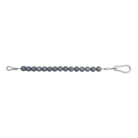 Beaded Retainer Ring For Internal Halyard Flag Pole System Keeps Flag Close To Pole On 2 Inch Diameter Poles Stainless Steel Cable