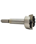 Top Notch Hex Shank Forstner Bit Drills Immaculate Half Dollar Coin Mounting Holes In Hardwood With Sure Grip and Butter Smooth Precision Carving. 30mm steel drill bit.