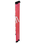 Heavy Duty 5 Step Fiberglass Ladder Foldable With Tool Tray Non Slip Wide Treads Rock Solid 330 Pound Load Capacity showing folded design.