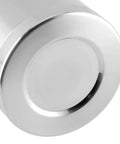 Bottom view of Built Tough Stainless Steel Insulated Coffee Mug Featuring Ice Cold Grip Handle And Leak Proof Silicone Cap.