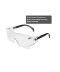 Top Shelf Otag Protective Safety Glasses With Sleek Gray Polycarbonate Lenses And Easy Slide Black Temples Engineered To Fit Over Prescription Frames Scratch Resistant Impact Proof Bulk Carton Of Ten Pairs dependable gear with clear lenses and side shields.