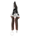 Elite Pruning Shears For Serious Gardeners 7.7 Inch Swiss Made Bypass Pruner With Leather Wrapped Handle Aluminum Body