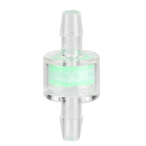 Aurikall 10 Pack Three Layer Transparent ABS Computer Water Cooling Filter, 7mm Outer Diameter PC Cooler Inline Filter, close-up view.