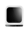 Digital Smart Heated Mug Coaster With Adjustable Thermostat Keeps Your Morning Brew Hot As Heck All Day Long On Any Office Desk Or Bedside Stand Flat Bottom Mugs Run Smooth, sleek white and black design.