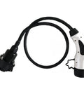 Badass 32A GBT To J1772 EVSE Adapter with white handle and black connector for smooth electric vehicle charging.