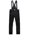 All Terrain Snow Bibs For Men And Women Waterproof Breathable Snow Pants With Straps For Skiing Snowboarding And Mountaineering Black Large