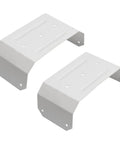 Downspout Gutter Pipe Clip Hidden Bracket 3x4 White Set Of 2 For Easy Wall Mounts Durable Downspout Adapters Hidden Bracket Design