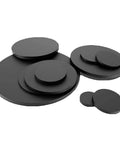 Black Rubber Sheets Bulk Pack Of 10 Vibration Dampening Gasket Pads 6mm Thick Heavy Duty Shock Absorbing Wear Resistant Circular Discs