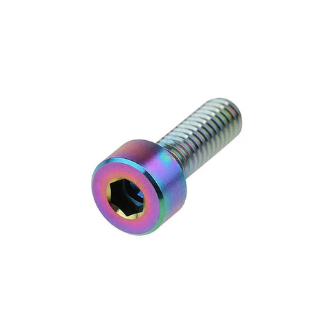 Rock Solid M4 X 12 Millimeter Titanium Socket Head Cap Screws Top Shelf Grade 5 Alloy fastener with rainbow finish