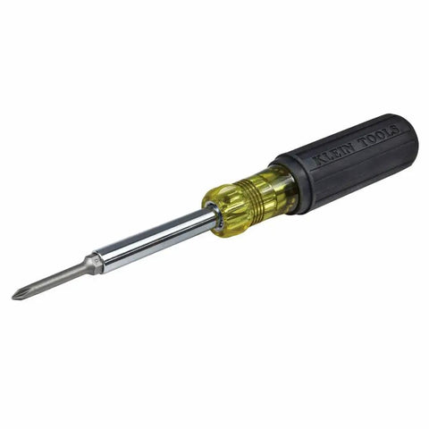 Multi Bit Screwdriver And Nut Driver 6 In 1 Set With Extended Reach, Interchangeable Shaft, includes Phillips and Slotted bits