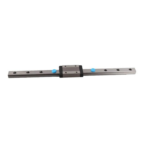 High Performance Miniature Linear Rail Guide Block Glides Slick Across Tracks For Robot Builds And Automation Gear Pin Tight Positioning Zero Fuss Install Heavy Duty Steel Frames Measuring 550mm And 250mm, shown from the top.