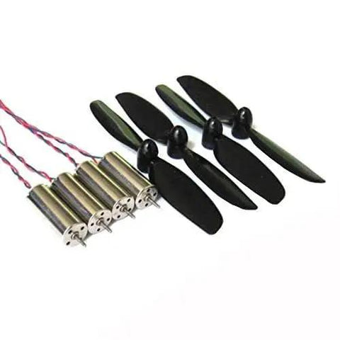 8520 Coreless Brushed Micro Motor Set With 8.5x20mm Motors And 75mm CW CCW Propeller For Micro Quadcopters 3-5V Up To 53,000 RPM At 5V