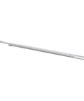 Rock Solid 22 Inch Bottom Mount Drawer Slides Featuring Dead Silent Self Closing Action Heavy Duty Stamped Steel Classic White Epoxy Finish.