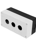 22mm Push Button Switch Box With Flame Retardant ABS Enclosure And Sealing Rubber Strip For Wall Mount Control Panels And Signal Indication In White Finish