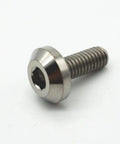 6 Pack M8x15mm Titanium Hex Socket Cap Screws For Motorcycle Disc Brake Mod showing a close-up of a single titanium hex screw.