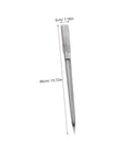 Stainless Steel Grain Sampler Probe Tool With Rubber Grip For Outdoor Gardening And Farm Use, 1.18in x 15.72in dimensions