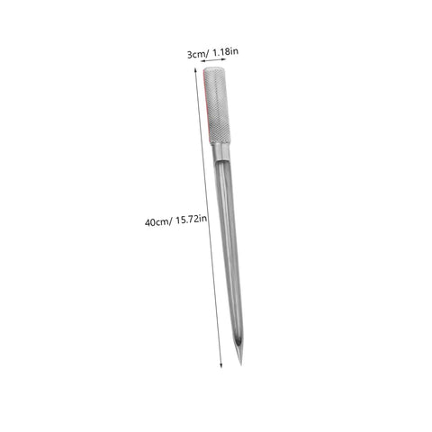 Stainless Steel Grain Sampler Probe Tool With Rubber Grip For Outdoor Gardening And Farm Use, 1.18in x 15.72in dimensions