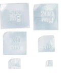 Calibration Weights Set 6 Pieces From 500 Mg To 10 Mg M2 Class Aluminum displayed in rectangular shapes.