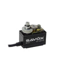Ultra Fast Coreless Digital Servo With Titanium And Aluminum Gears Black Edition Sc 1257tg displayed with gear exposure