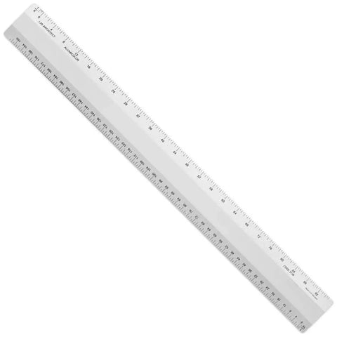 Metal Architect Ruler 12 Inch Pro Grade With Four Bevel Scales For Drawing Drafting And Engineering Left To Right Calibrations One Thirty Second One Sixteenth One Eighth And One Quarter For Precise Measurements, angled aluminum ruler