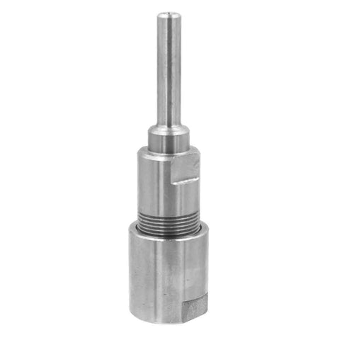 Router Collet Extension Chuck Adapter For One Quarter Inch Shank Bits Keeps Bits Tight And Safe Slick Extender Rod metal close-up