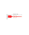 Top Grade 2000 Pack Fire Extinguisher Tamper Seals Plastic Safety Lock Pins Red Security Zip Ties For Office Industrial Equipment Management Heat Resistant Universal Fit, red plastic lock pin size 3.5cm.