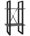 Metal frame of Five Tier Industrial Book Cabinet With Metal Frame And Engineered Wood Bookshelf for home office storage
