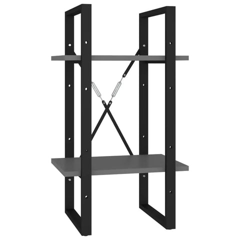 Metal frame of Five Tier Industrial Book Cabinet With Metal Frame And Engineered Wood Bookshelf for home office storage