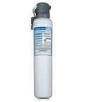 Easy Clear Medium High Flow Carbon Block Water Filter Rated For Ten Thousand Gallons Of Reduced Clean Sip Perfection Slick Performance For Tight Food Service Kitchens, white filter cartridge with gray cap.