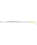 Pro Grade Paint Roller Kit Featuring Bend Resistant Stainless Steel Rods And A Nifty Drip Free Metal Tray, long steel paint roller with white cover.