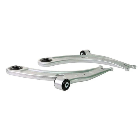 KTA252 Control Arm Lower Arm Assembly Bushing Kit Black Ultimate Track Tested Suspension Upgrade image showing aluminum lower arm set with bushings.