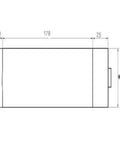 Heavy Duty 1.5KW ER11 Air Cooled Spindle Motor 24000 RPM 8A side view with dimensions for CNC Router use.
