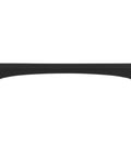Riverside Pull 5 1/16 Inch Center To Center Flat Black Cabinet Hardware Handle with classic linear design, front view