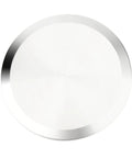 Round 3-inch tube OD sanitary end cap in 304 stainless steel, polished finish