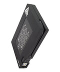 Heavy Duty 2TB USB 3.0 External Hard Drive Featuring 256 Bit FIPS Hardware Encryption And Integrated Keypad Pin Lock side view with keypad