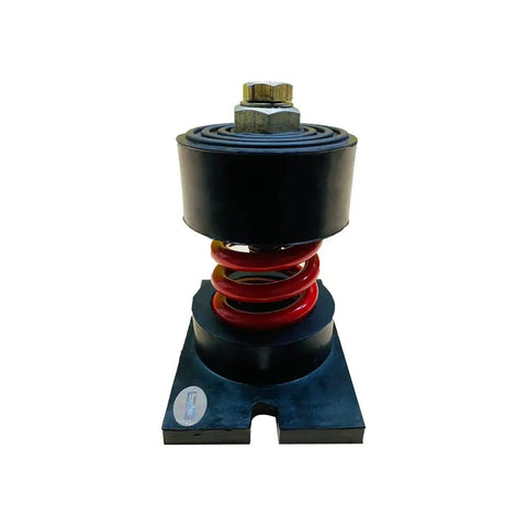 Badass Heavy Duty Cup Spring Mount Isolators With Neoprene Base For Industrial Machinery Vibration Control 1760 Lb Load Rating Each 1 Inch Deflection Red