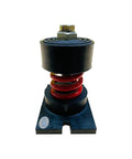 Tough As Nails Red Cup Spring Mount Isolator features red coil spring and black neoprene base for vibration control.