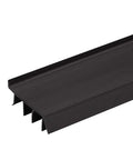 Vinyl Door Bottom Weatherstrip for Doors Between One and Two Inches Thick Four Foot Brown with Easy Install Built In Drip Cap Fits Gaps