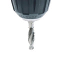 Close-up of drill with All In One Six Pack Drill And Tap Bit Set For Metal Wood And Plastic With Hex Shank Countersink Bits And Built In Taps