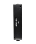 Side view of Aluminum Pencil Manifold 3/8 In FPT Inlet To 1/4 In FPT Outlets Rectangular Air Distribution Block For Quick Tool Hookups