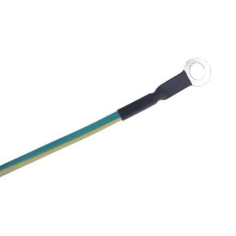 L Shaped Anti Static Socket Ring Ground Connector With 5 Point 5 Foot Green Terminal Cable For ESD Wrist Strap Grounding