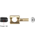 RC Plane Push Rod Connectors Linkage Stoppers Copper 3mm Hole 5mm Body 12.5mm Total Length 5 Pack with M3 thread components