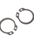 Premium 304 Stainless Steel External Circlip Retaining Ring Assortment Set With 100 Pieces Across Ten Common Sizes From 8mm To 18mm For Automotive Machinery And Home Repairs Rust Resistant Durable Quick Fit Tool Kit, two external circlip rings