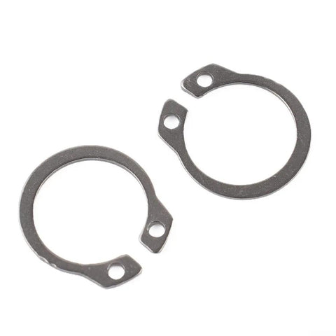 Premium 304 Stainless Steel External Circlip Retaining Ring Assortment Set With 100 Pieces Across Ten Common Sizes From 8mm To 18mm For Automotive Machinery And Home Repairs Rust Resistant Durable Quick Fit Tool Kit, two external circlip rings